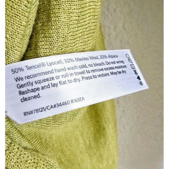 Eileen Fisher Pullover Sweater Knit Wool Blend Size Large Boxy Fit - Picture 7 of 9